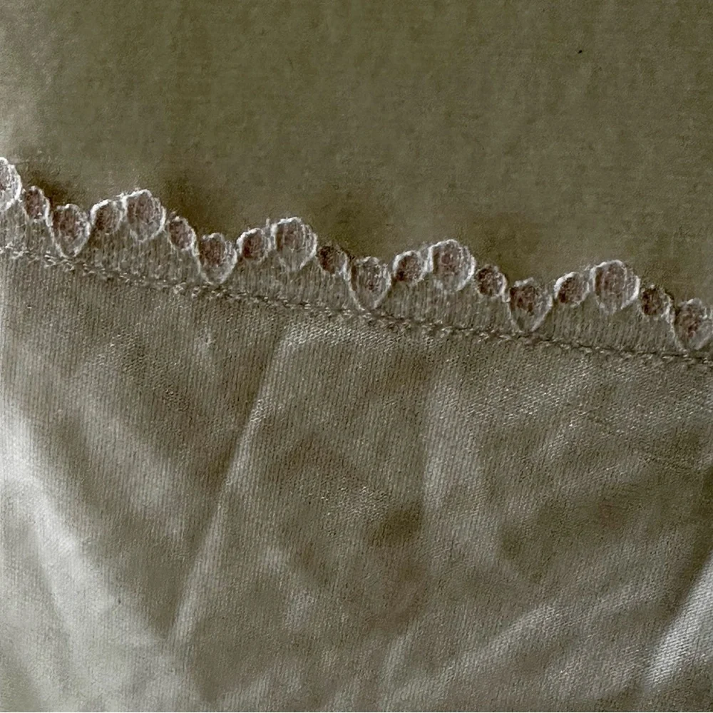 White Pink Lace Chemise Spaghetti Straps Slip Dress Vintage Union Made Size 42 - Picture 7 of 11